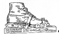 Izboljšana Huitfeldtova čeljust s stremenico Høyer-Ellefsen, primerna za potovalno in turno smučanje ter skoke (iz okoli 1932).