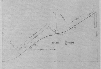 Načrt Bloudkove 100 m letalnice v Planici za tekme v letu 1936.