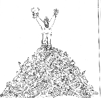 Avstrijski učitelj smučanja Rűdiger Fahrner je s karikaturo ožigosal učitelja smučanja, ki je spravil na smetišče smučanja svoje učence in smuči, ki ga niso poslušali.