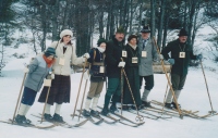 Razširjena Skupina Edmunda Čibeja na Veliki planini 16. 3. 2003 na tekmi Šinkel.
