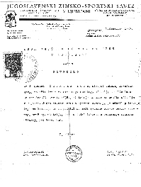 Potrdilo Jugoslovanske zimsko sportne zveze, da je leta 1936 Zdravko Zore opravil izpit za učitelja smučanja.