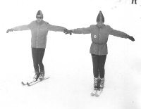 Demonstratorja Marjan Svetličič (levo) in Miro Dvoršak v »GLM paru« (1973).