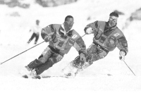 Roman Šturm in Sandi Murovec v svojem »elementu« (1994).