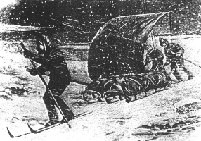 Norvežan Fridtjof Nansen je s spremljevalci leta 1988 prečil Grenlandijo na smučeh. Njegov tovariš iz Laponske Balto je v svoj dnevnik zapisal: »Ti norci so na smučeh celo jadrali.«