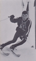 Jimmy Huega, ZDA, med slalom tekmo, 3. mesto (Innsbruck, 1964).