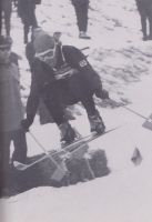 Avstrijec Egon Zimmermann, zlato v smuku (Innsbruck, 1964).